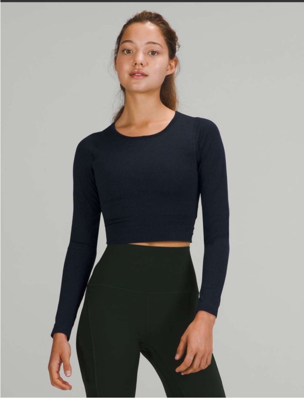 Lululemon Ebb to Street Long Sleeve True Navy